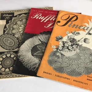 Collection of Vintage Crochet Doilie Booklets